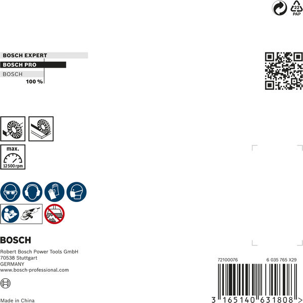 BOSCH PRO Metal clean Scheibenbürste, 115 x 0,3 mm, Gewinde