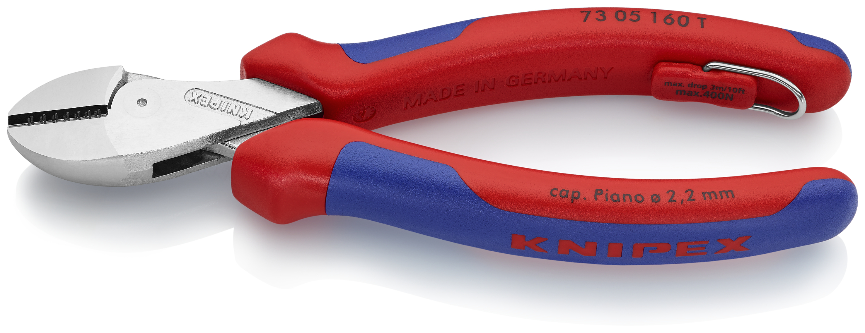 KNIPEX KNIPEX 73 05 160 T X-Cut® Kompakt-Seitenschneider 160 mm verchromt mit Mehrkomponenten-Hüllen, mit integrierter Befestigungsöse zum Anbringen einer Absturzsicherung KNIPEX KNIPEX 73 05 160 T X-Cut® Kompakt-Seitenschneider 160 mm verchromt mit Mehrkomponenten-Hüllen, mit integrierter Befestigungsöse zum Anbringen einer Absturzsicherung