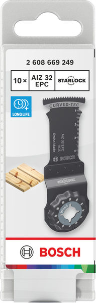 BOSCH AIZ 32 EPC Holz Tauchsägeblatt, Starlock, 32 x 50 mm, 10-tlg. BOSCH AIZ 32 EPC Holz Tauchsägeblatt, Starlock, 32 x 50 mm, 10-tlg.