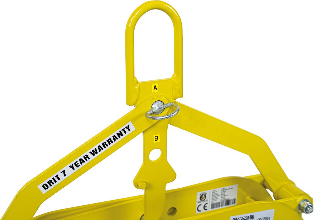 N.A. Versetzzange H 360 Greifbereich: 0 - 360mm Pulverlackiert Gelb