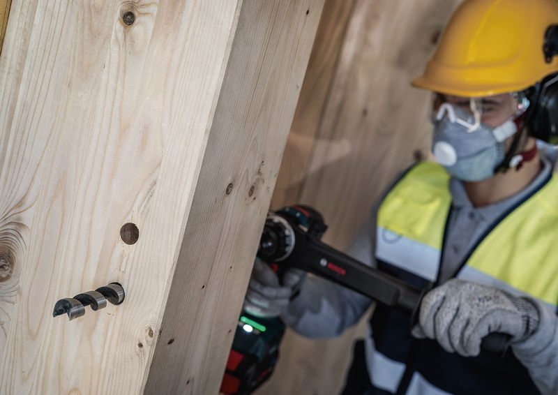 BOSCH PRO Wood Holzschlangenbohrer Set, L450 mm, 6-tlg.