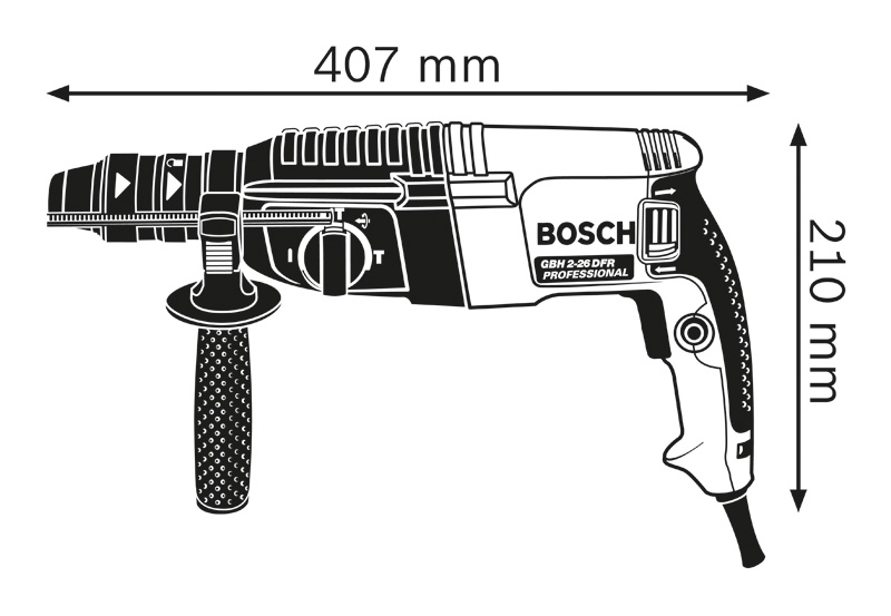 BOSCH Bohrhammer mit SDS plus GBH 2-26 F, Handwerkerkoffer