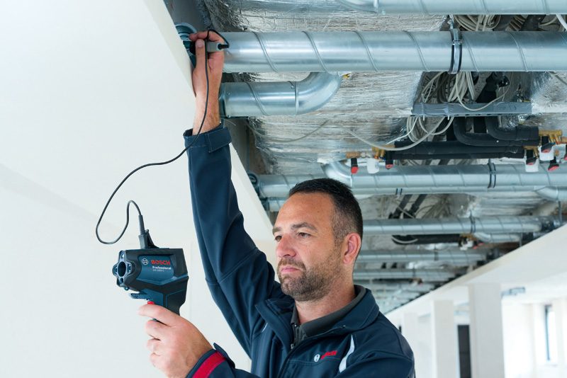 BOSCH Thermodetektor GIS 1000 C, 1 x Akku GBA 12V 2.0Ah in L-BOXX