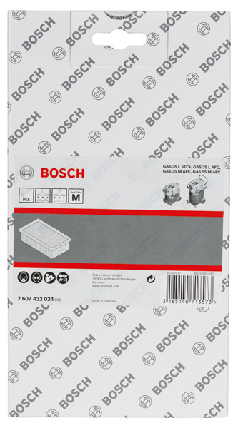 BOSCH Polyester-Flachfaltenfilter