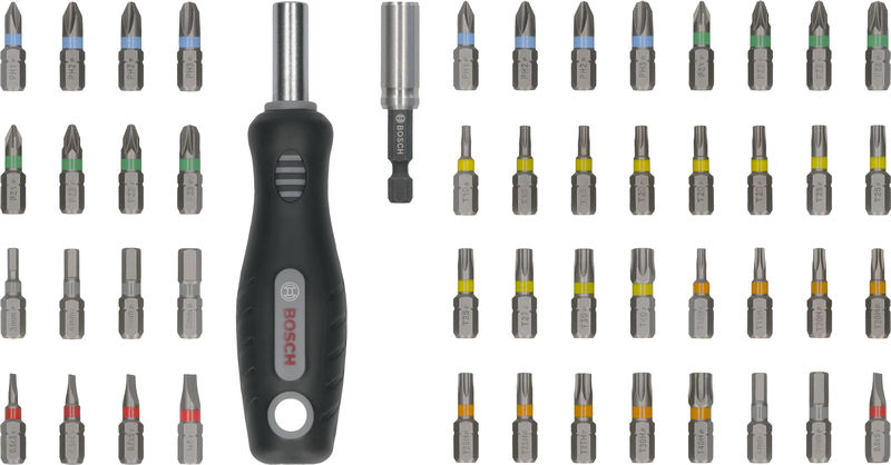 BOSCH Extra Hard Schrauberbitsatz, Display, 6x50 Teile