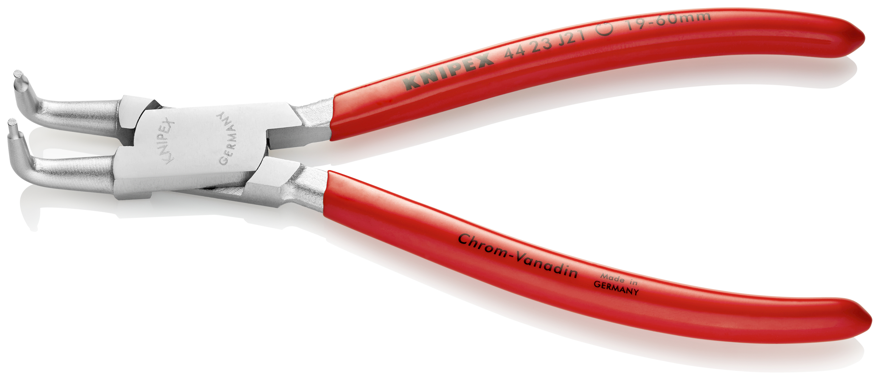 KNIPEX KNIPEX 44 23 J21 Sicherungsringzange für Innenringe in Bohrungen 170 mm verchromt mit Kunststoff überzogen