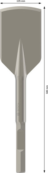 BOSCH PRO HEX 28 Asphaltschneider, 125 x 500 mm