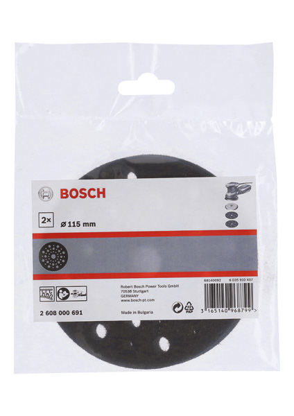 BOSCH Schleiftellerschoner, 115 mm, für Exzenterschleifer, 2er-Pack BOSCH Schleiftellerschoner, 115 mm, für Exzenterschleifer, 2er-Pack