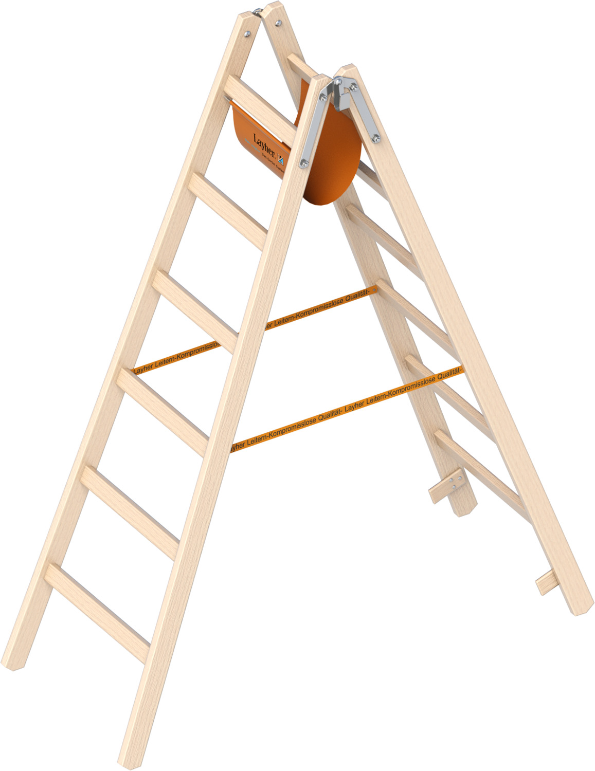 LAYHER Holzstehleiter 1053 nach Ö-Norm Z1501