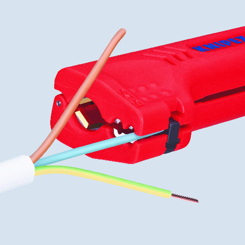 KNIPEX KNIPEX 16 90 130 SB Universal-Abmantelungswerkzeug für Gebäude- und Industriekabel 130 mm KNIPEX KNIPEX 16 90 130 SB Universal-Abmantelungswerkzeug für Gebäude- und Industriekabel 130 mm