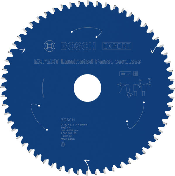 BOSCH EXPERT Laminated Panel Kreissägeblatt, 190x2,1x30 mm, Z60