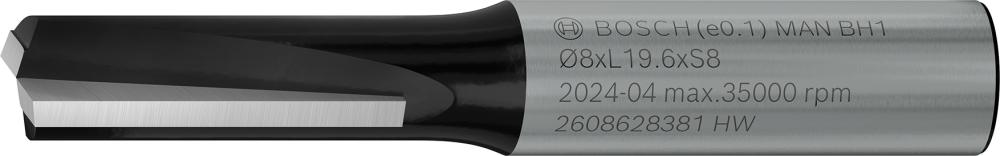 BOSCH PRO Nutfräser, zweischneidig, Ø 8 x L 19,6, Schaft 8 mm BOSCH PRO Nutfräser, zweischneidig, Ø 8 x L 19,6, Schaft 8 mm