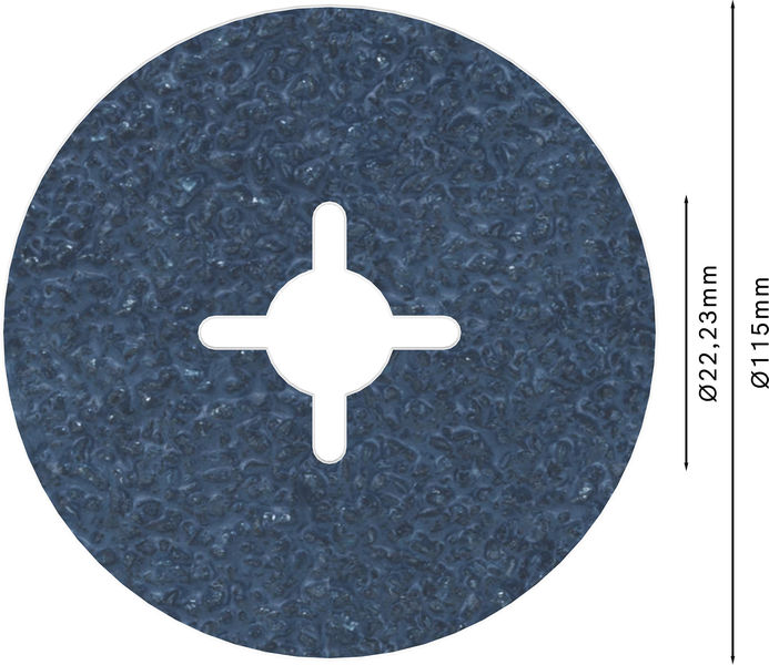 BOSCH PRO R574 Fiberscheibe, 115 mm, G24 BOSCH PRO R574 Fiberscheibe, 115 mm, G24