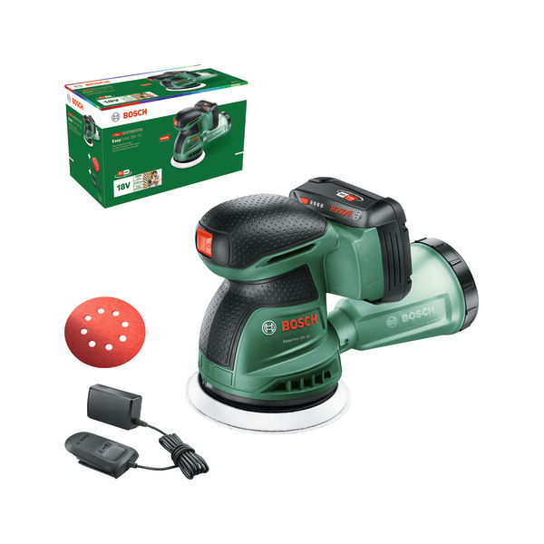 BOSCH Akku-Exzenterschleifer EasyOrbit 18V-10, 1 x Akku PBA 18V 2.0Ah BOSCH Akku-Exzenterschleifer EasyOrbit 18V-10, 1 x Akku PBA 18V 2.0Ah
