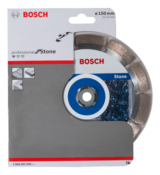 BOSCH Diamanttrennscheibe Standard for Stone, 150 x 22,23 x 2 x 10 mm BOSCH Diamanttrennscheibe Standard for Stone, 150 x 22,23 x 2 x 10 mm