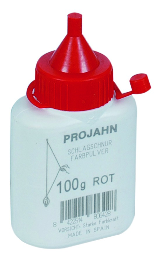 PROJAHN Farbpulverflasche 100g rot für Schlagschnurroller