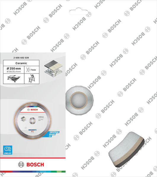 BOSCH Ceramic Trennscheibe, 250 x 7 mm, Bohrung 30/25,40 mm BOSCH Ceramic Trennscheibe, 250 x 7 mm, Bohrung 30/25,40 mm