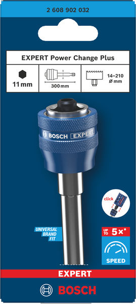 BOSCH EXPERT Power Change Plus Lochs.Adap.-Verlängerungsst., Sechskants. 11 mm, 300 mm BOSCH EXPERT Power Change Plus Lochs.Adap.-Verlängerungsst., Sechskants. 11 mm, 300 mm