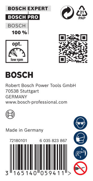 BOSCH PRO Wood HSS Installationsbohrer, 8 x 75 x 400 mm BOSCH PRO Wood HSS Installationsbohrer, 8 x 75 x 400 mm