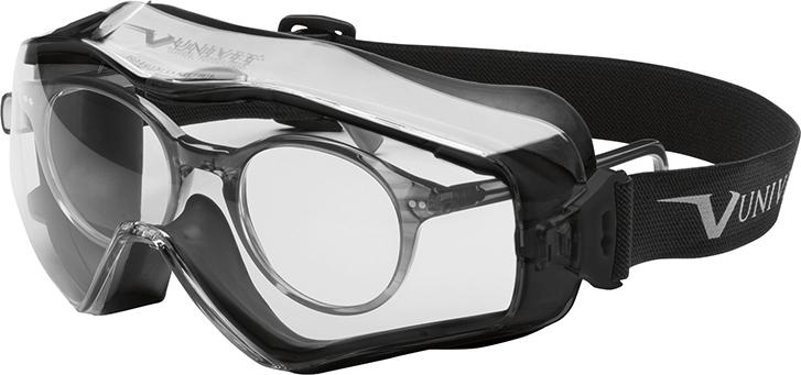 UNIVET Vollsichtbrille 6X3 schwarz