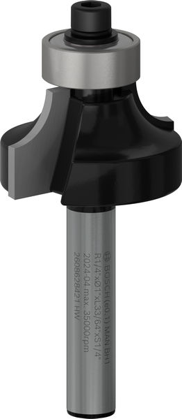 BOSCH PRO Abrundfräser, R 1/4", Schaft 1/4" BOSCH PRO Abrundfräser, R 1/4", Schaft 1/4"