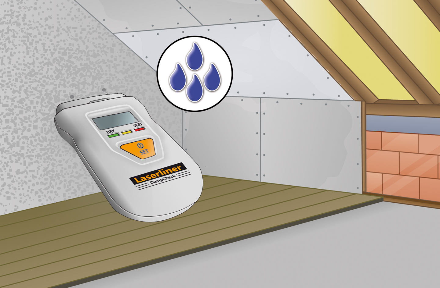 LASERLINER DampCheck