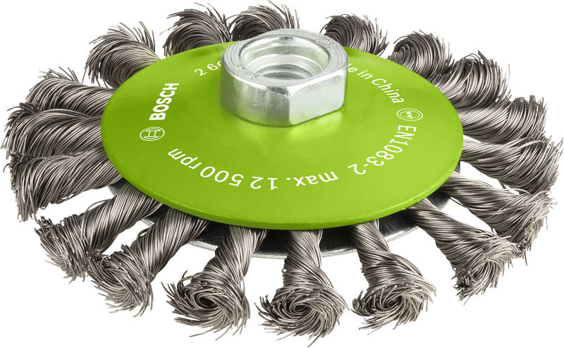 BOSCH PRO Stainless Steel heavy Kegelbürste, 115 x 0,35 mm, Gewinde