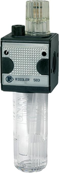 RIEGLER Nebelöler multifix mit Polycarbonatbehälter BG1 G1/4" RIEGLER