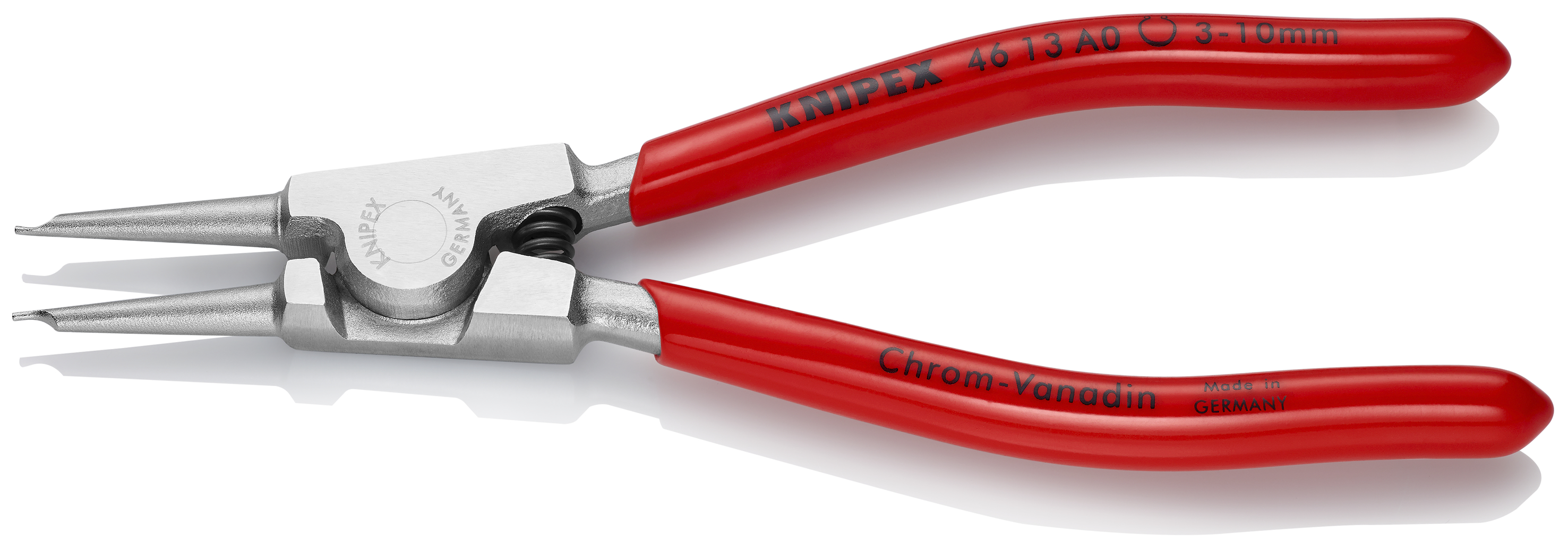 KNIPEX KNIPEX 46 13 A0 Sicherungsringzange für Außenringe auf Wellen 140 mm verchromt mit Kunststoff überzogen