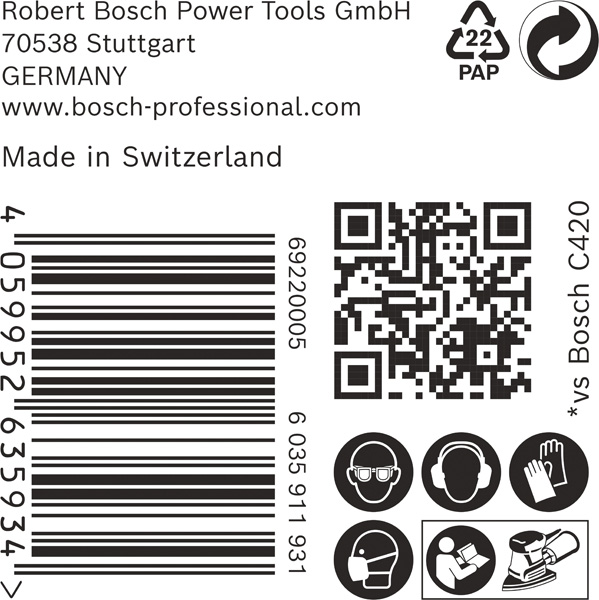 BOSCH EXPERT C470 Schleifblatt, 100x150mm, K120, 7 Löcher, 50-tlg. BOSCH EXPERT C470 Schleifblatt, 100x150mm, K120, 7 Löcher, 50-tlg.
