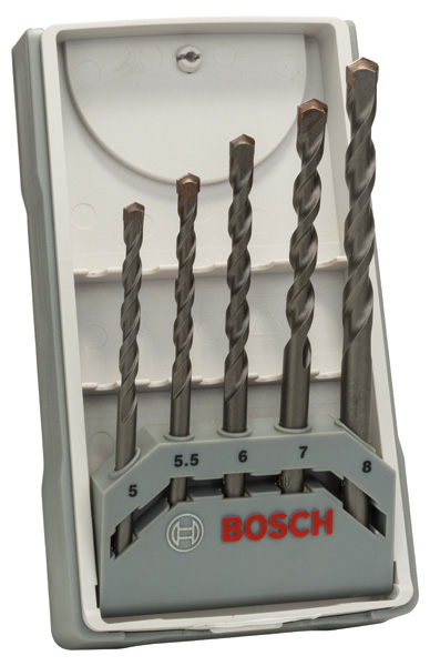 BOSCH 5-tlg. CYL-3 Betonbohrer-Set, 5-8 mm BOSCH 5-tlg. CYL-3 Betonbohrer-Set, 5-8 mm