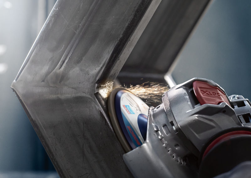 BOSCH PRO X571 Fächerschleifscheibe X-Lock, gerade, 115 mm, K40