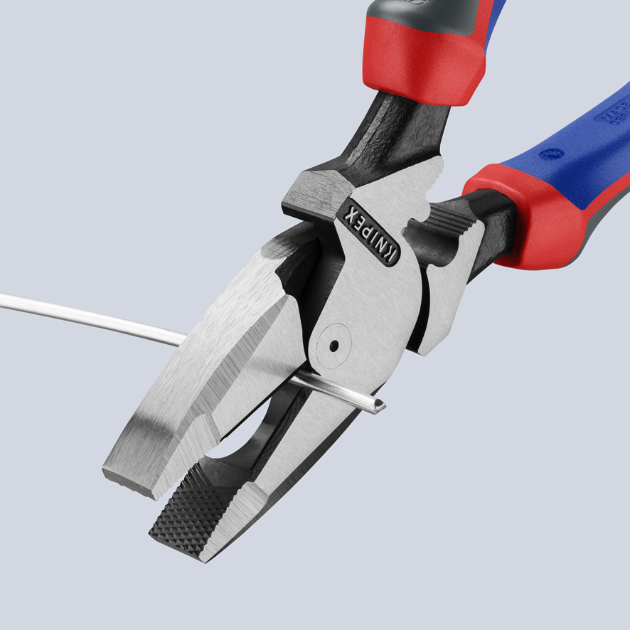 KNIPEX KNIPEX 09 12 240 Kraft-Kombizange "Lineman's Pliers" amerikanisches Modell 240 mm schwarz atramentiert mit Comfort-Griffen poliert