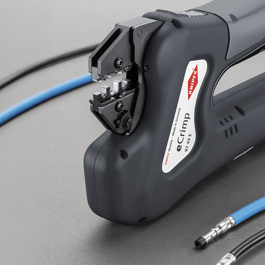 KNIPEX KNIPEX 97 43 E eCrimp Elektromechanische Crimp-Systemzange für auswechselbare Crimpeinsätze 270 mm KNIPEX KNIPEX 97 43 E eCrimp Elektromechanische Crimp-Systemzange für auswechselbare Crimpeinsätze 270 mm
