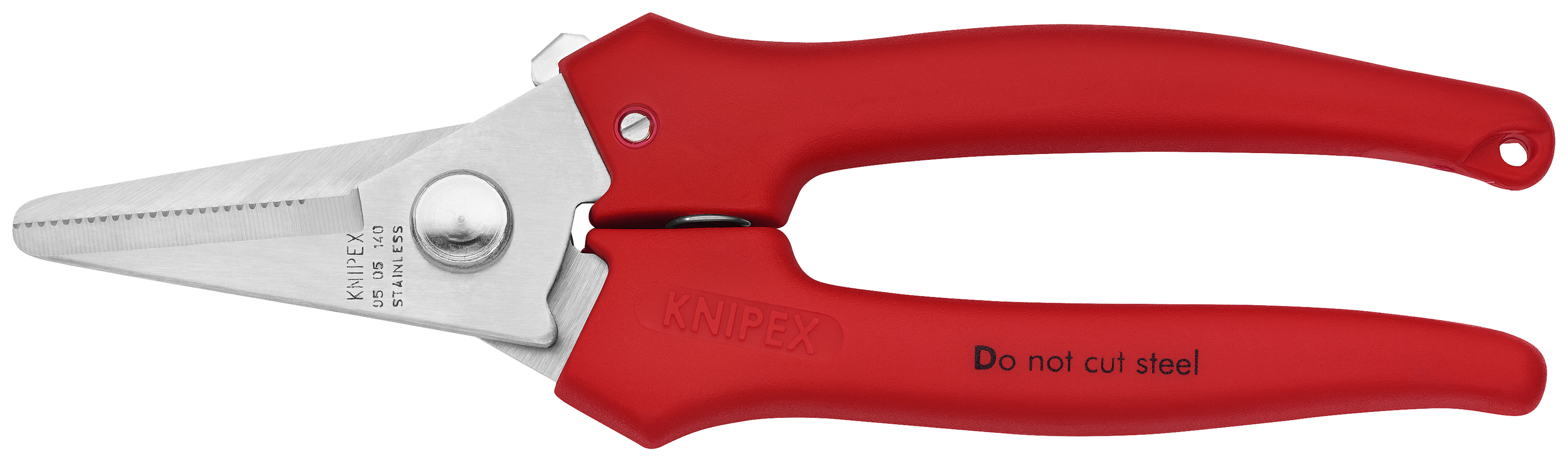 KNIPEX KNIPEX 95 05 140 Kombischere 140 mm mit Kunststoff umspritzt poliert
