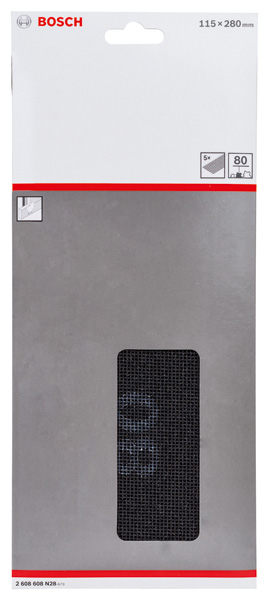 BOSCH Schleifgitter, 115 x 280 mm, K80, 5er-Pack BOSCH Schleifgitter, 115 x 280 mm, K80, 5er-Pack