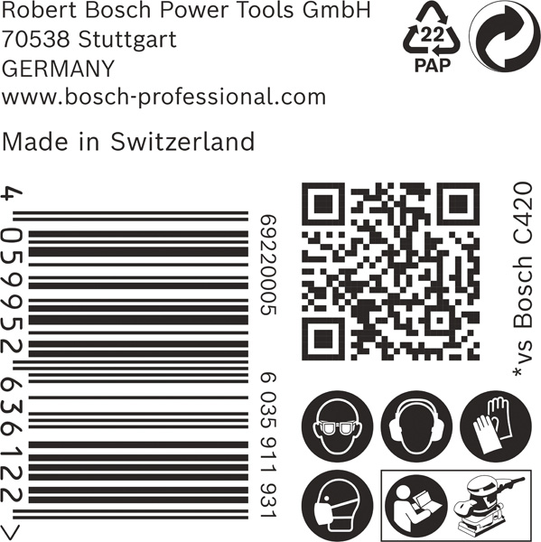 BOSCH EXPERT C470 Schleifblatt, 80x133mm, K80, 8 Löcher, 50-tlg. BOSCH EXPERT C470 Schleifblatt, 80x133mm, K80, 8 Löcher, 50-tlg.