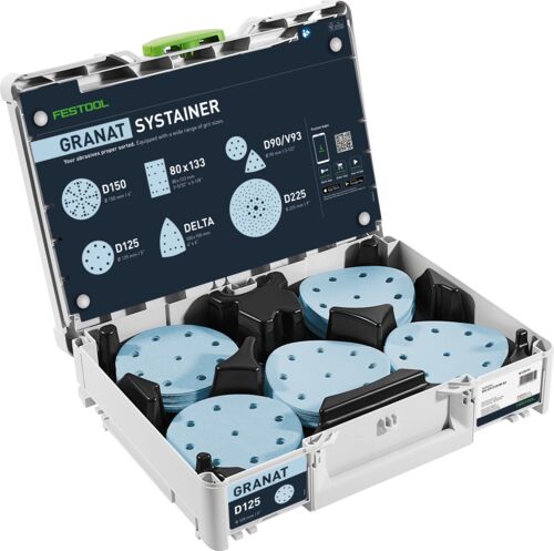 FESTOOL Schleifmittel-Systainer³ Granat D125 GR SYS FESTOOL Schleifmittel-Systainer³ Granat D125 GR SYS