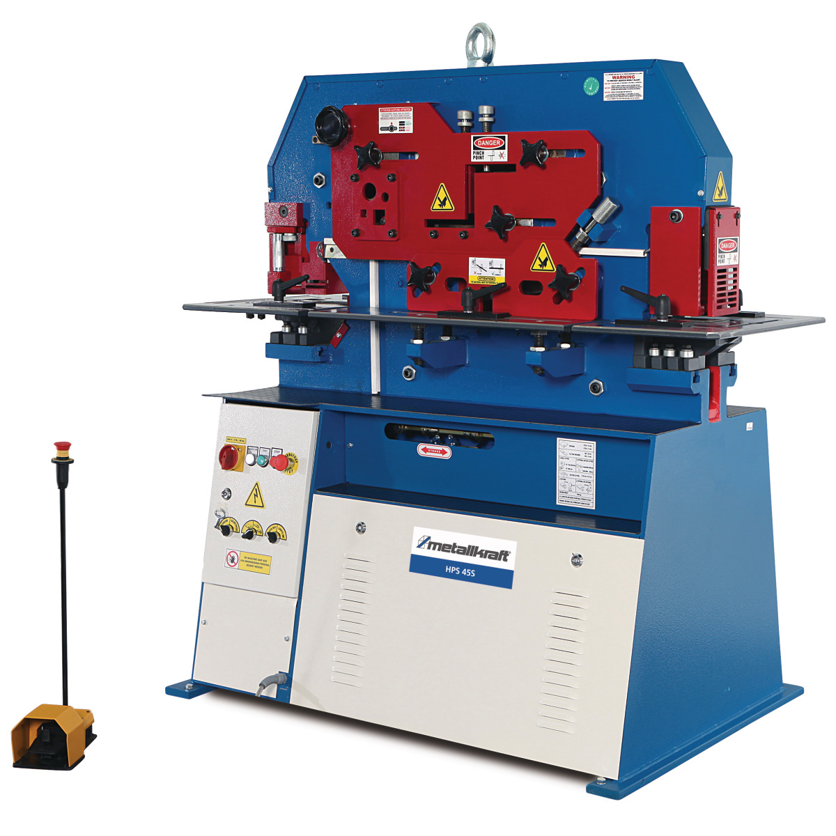 METALLKRAFT Kombinierte hydraulische Profilstahlscheren/Lochstanzen HPS 45S METALLKRAFT Kombinierte hydraulische Profilstahlscheren/Lochstanzen HPS 45S