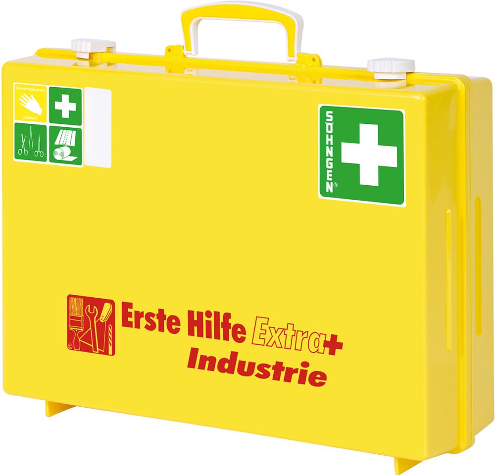 N.A. Erste-Hilfe-Koffer Extra+Industrie, DIN 13157,gelb N.A. Erste-Hilfe-Koffer Extra+Industrie, DIN 13157,gelb