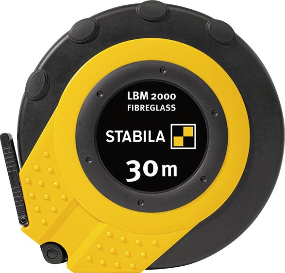 STABILA Kapselbandmaß LBM 2000 FIBREGLASS, 30 m, Glasfaserband, metrische Skala