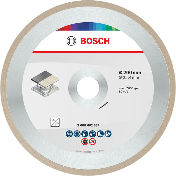 BOSCH Ceramic Trennscheibe, 200 x 7 mm, Bohrung 25,4 mm