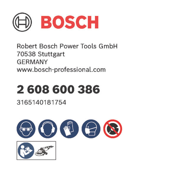 BOSCH PRO Metal Gebundene Schleifscheibe, 230 x 8 x 22,23 mm