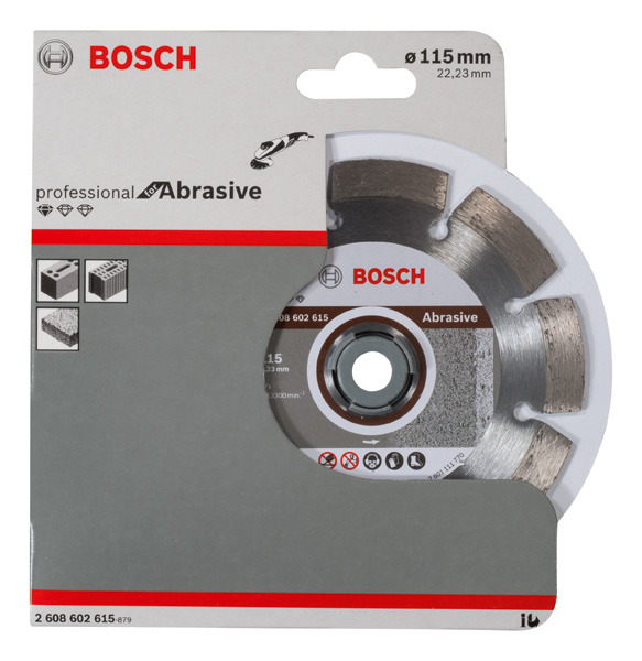 BOSCH Diamanttrennscheibe Standard for Abrasive, 115 x 22,23 x 6 x 7 mm BOSCH Diamanttrennscheibe Standard for Abrasive, 115 x 22,23 x 6 x 7 mm