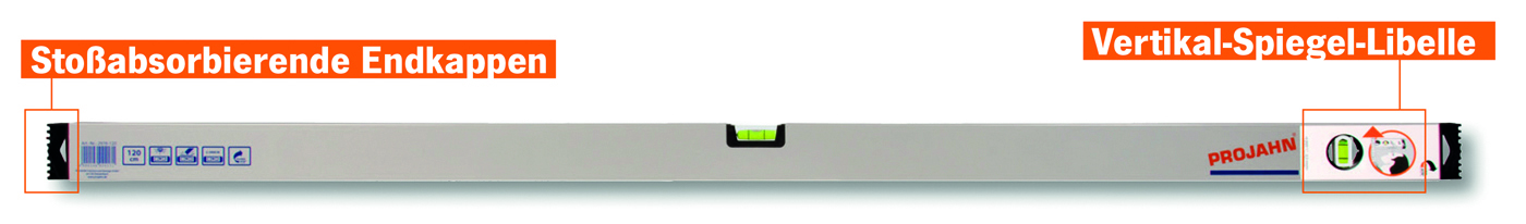 PROJAHN Wasserwaage Plus 120 cm PROJAHN Wasserwaage Plus 120 cm