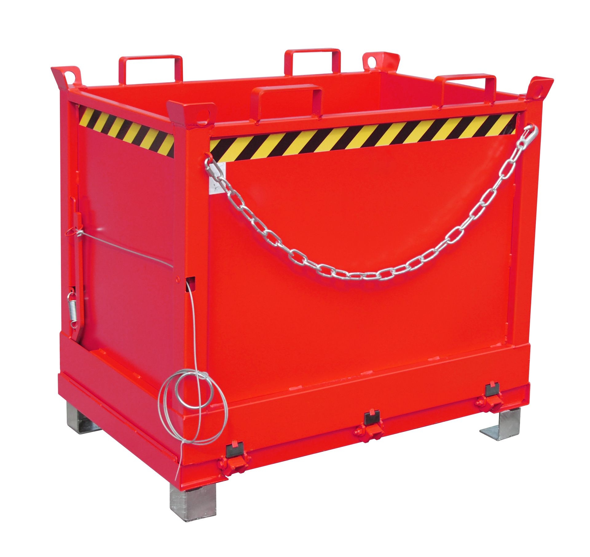 BAUER Klappbodenbehälter FB 750, lackiert, RAL 3000 Feuerrot BAUER Klappbodenbehälter FB 750, lackiert, RAL 3000 Feuerrot