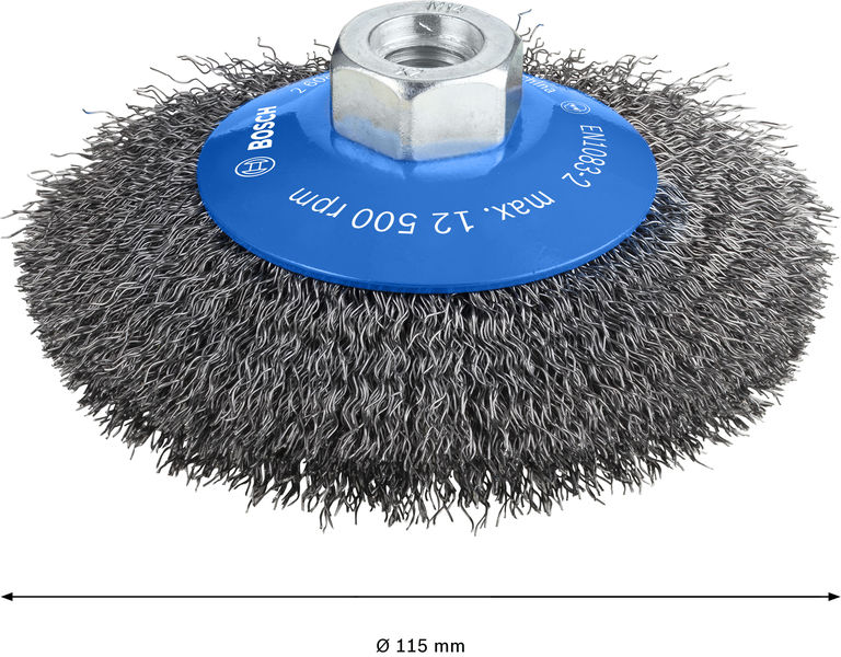 BOSCH PRO Metal clean Kegelbürste, 115 x 0,3 mm, Gewinde BOSCH PRO Metal clean Kegelbürste, 115 x 0,3 mm, Gewinde