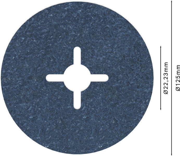 BOSCH PRO R574 Fiberscheibe, 125 mm, G36
