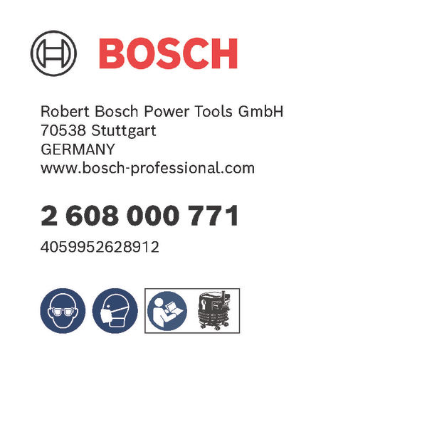 BOSCH Filter Klasse M, 158 x 158 x 160 mm