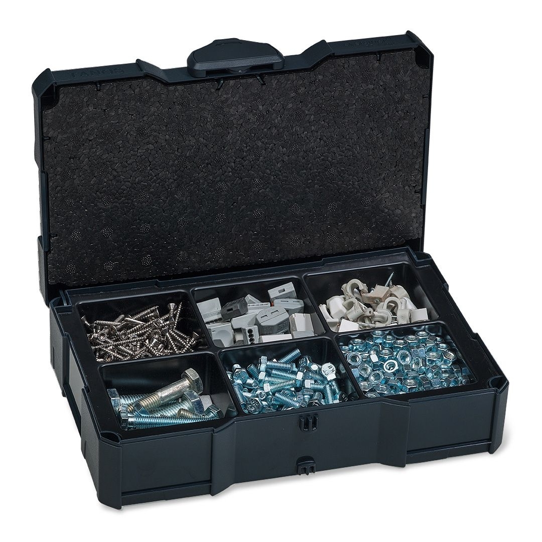TANOS MINI-systainer T-Loc I für Kleinteile mit 6-fach Einteilung anthrazit (RAL 7016) TANOS MINI-systainer T-Loc I für Kleinteile mit 6-fach Einteilung anthrazit (RAL 7016)